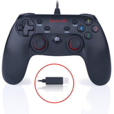 Redragon Saturn G807 Wired Pc Game Controller Joystick Dual Vibration Saturn For Pc,ps3,playstation,android - CompuMe